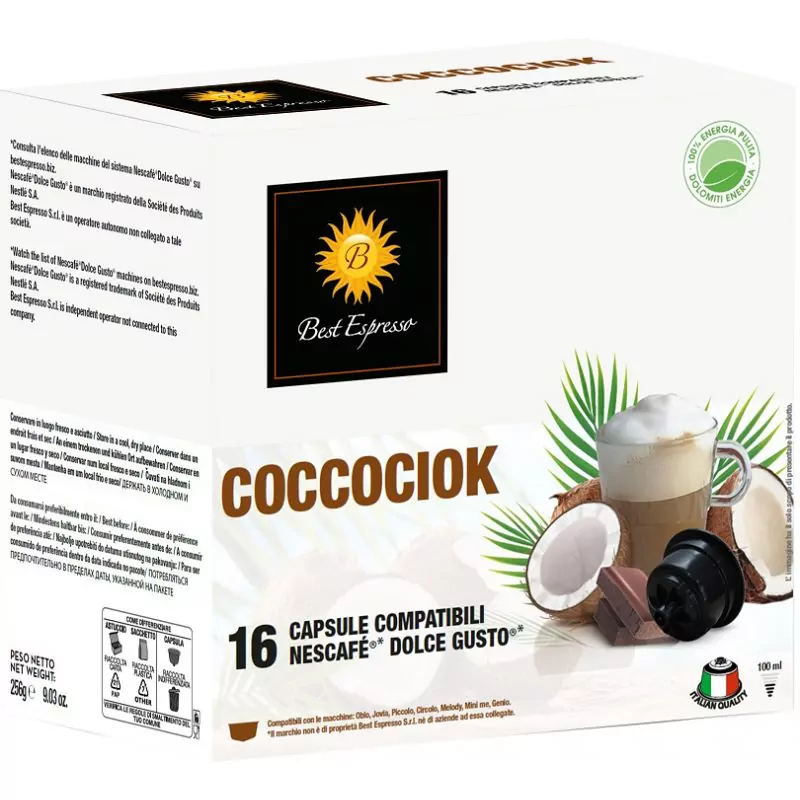 x16 Macchina da caffè Dolce Gusto compatibile con latte di cocco