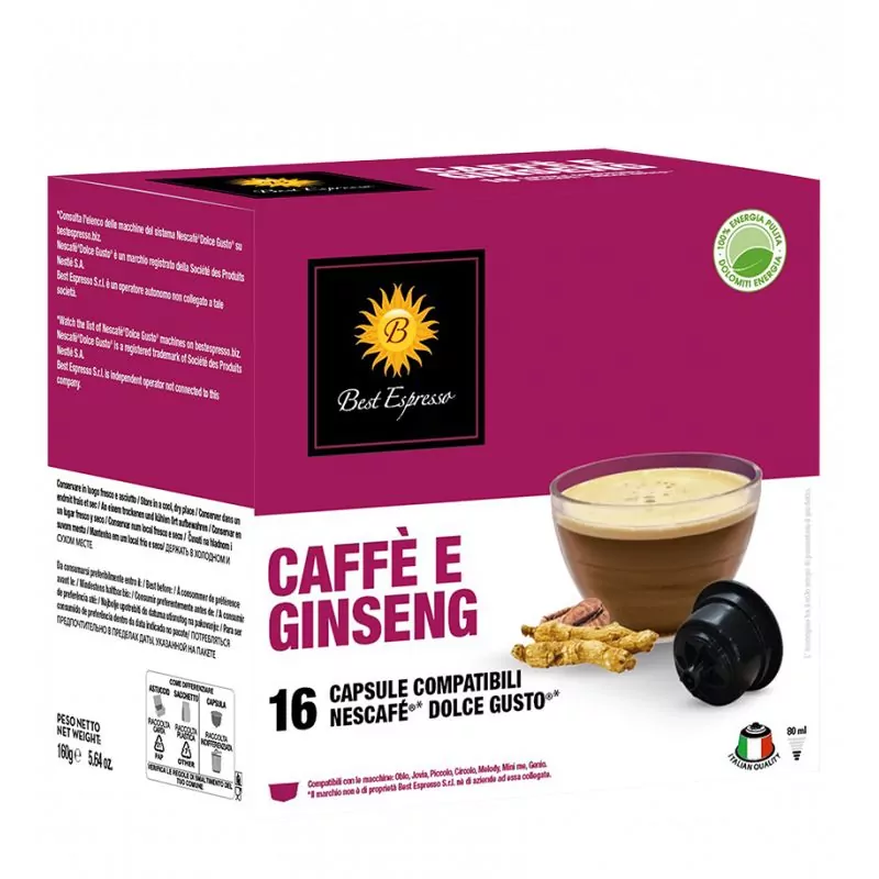 x16 Compatibile Macchina da Caffè Ginseng Dolce Gusto® Macchina da Caffè