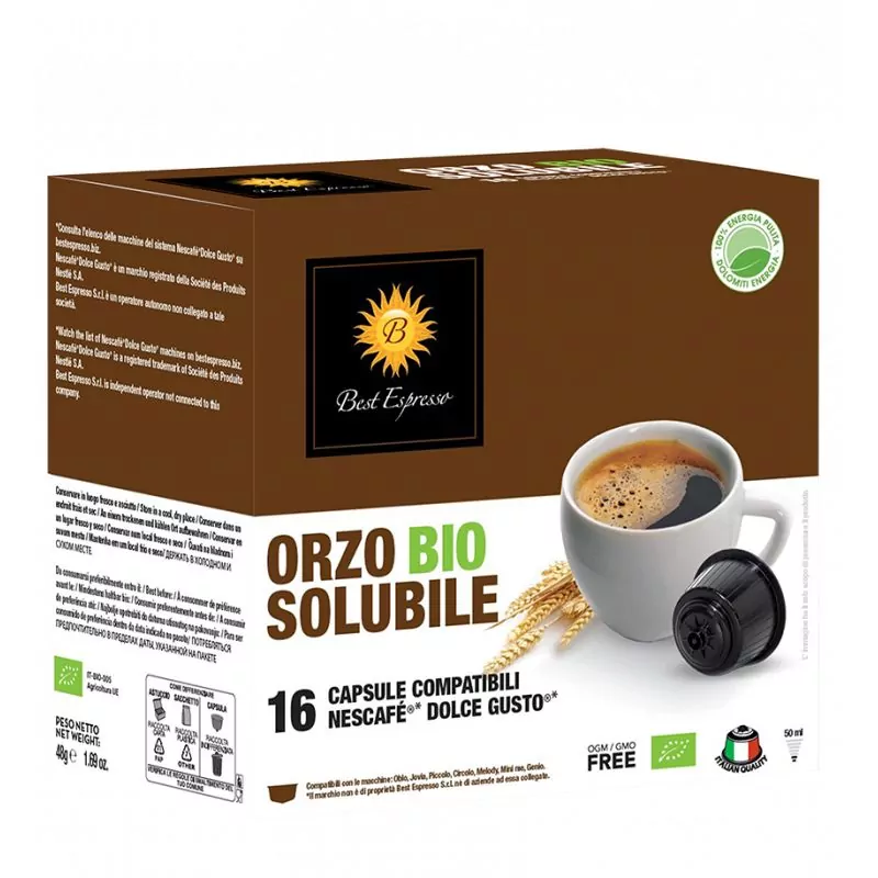 x16 Café de cebada orgánica compatible Dolce Gusto® Máquina de café