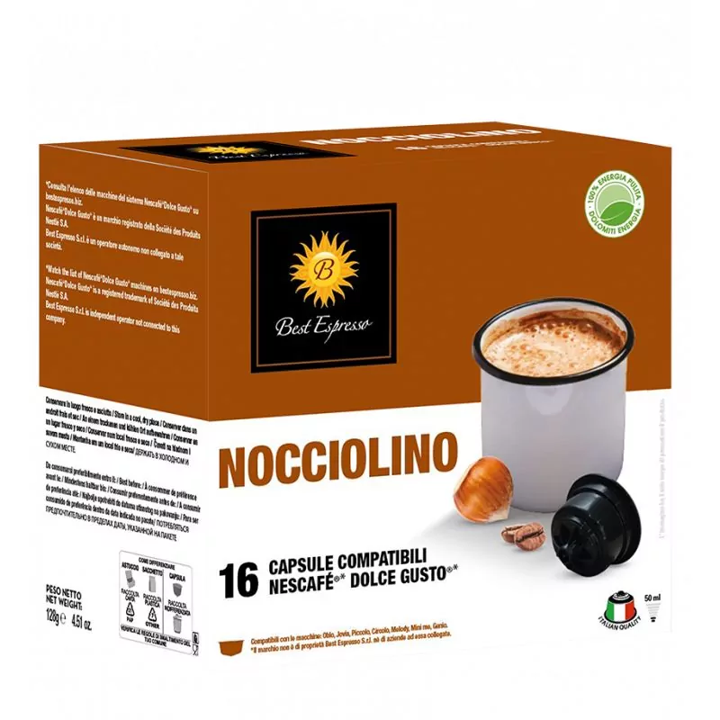 x16 Macchina da caffè Dolce Gusto® compatibile con caffè alla nocciola