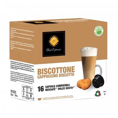 x16 Biscottone Capsules Café Compatibles avec Dolce Gusto®