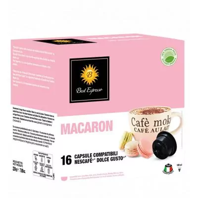 x16 Café Macaron Capsules Compatibles Machine à Café Dolce Gusto®