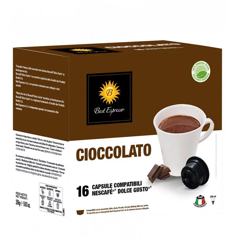 x16 Macchina da caffè Dolce Gusto® compatibile con cioccolato