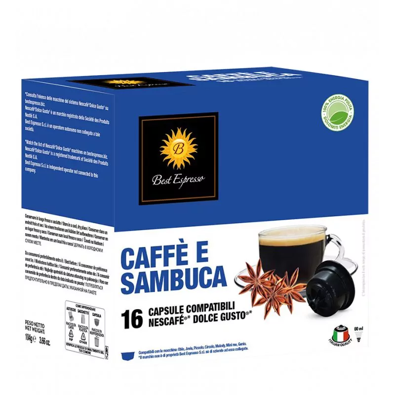 x16 Sambuca Compatibile Dolce Gusto® Macchina Caffè