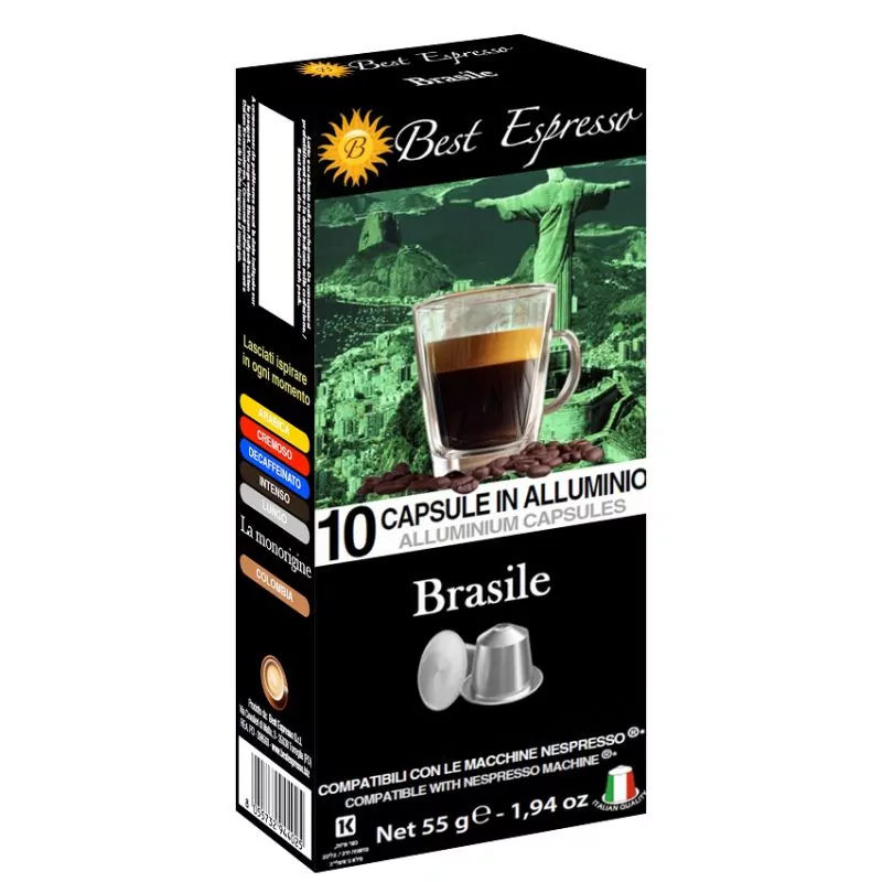 x16 Café Brésilien Compatibles Machine à Café Nespresso®