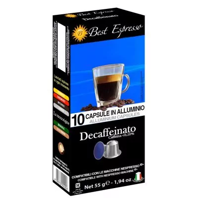x16 Cápsula de café descafeinada Nespresso® compatível