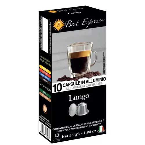 x10 Café Lungo Capsule Compatible Nespresso® Arôme Intense