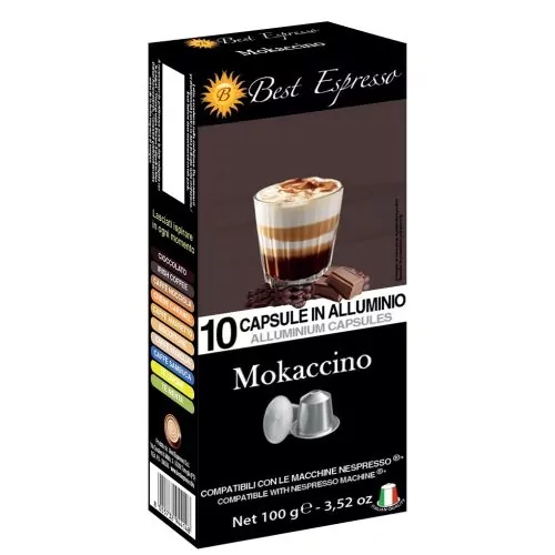 x16 Mokaccino Café Chocolat Lait Compatbile avec Nespresso®