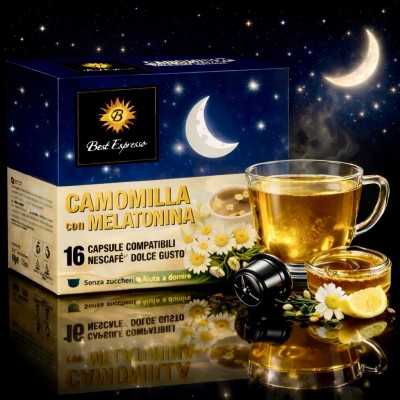 Infusion Camomille Mélatonine Capsule Compatible Dolce Gusto