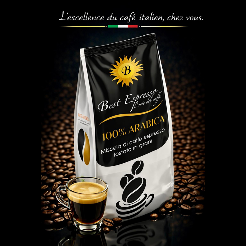 1kg 100% Arabica Best Espresso Café Grain