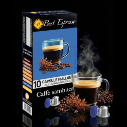 x10 Café Sambuca Capsule Compatible Nespresso® Goût Anis Intense