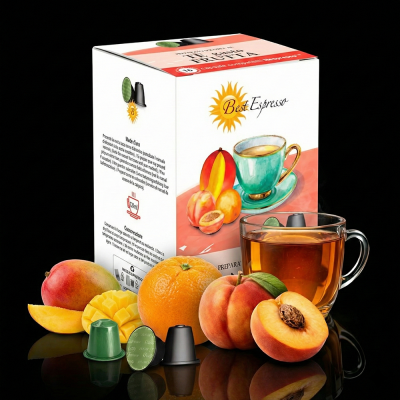 x16 Thé Multifruits Capsule Compatible Nespresso® Fruit Intense