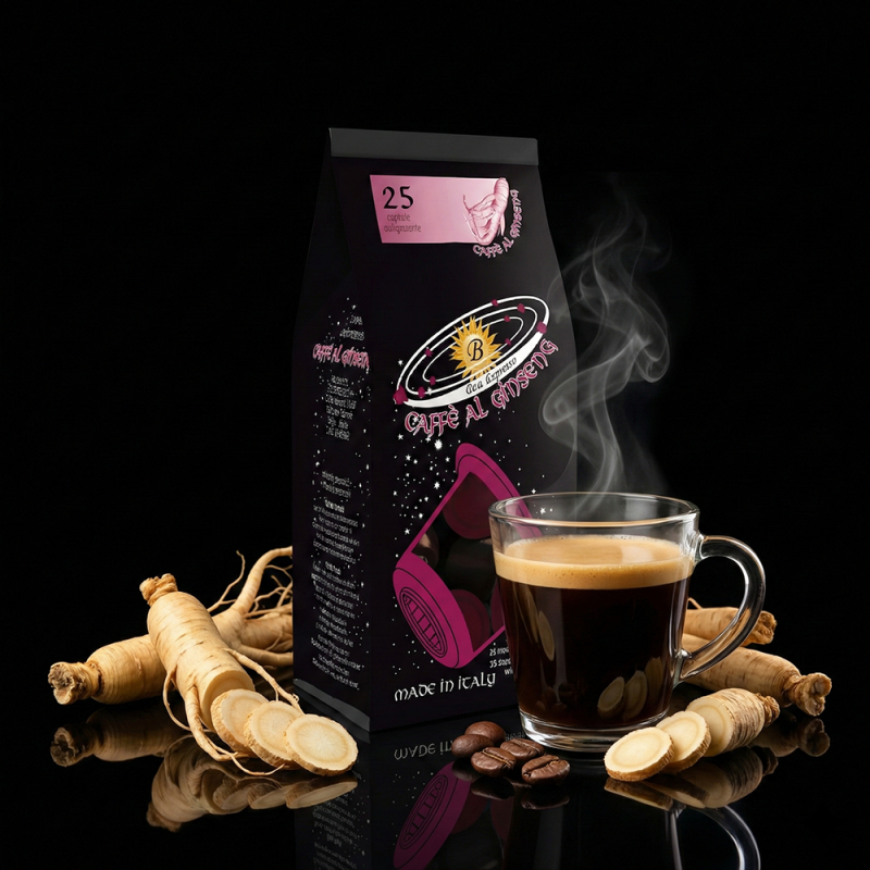 x25 Café Ginseng Capsule Compatible Nespresso® Café Stimulant