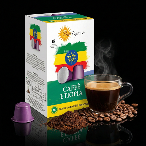 x16 Café Ethiopien Compatibles Machine à Café Nespresso®