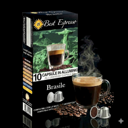 x10 Café Brésilien Compatibles Machine à Café Nespresso®