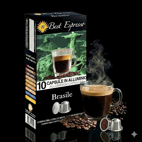 x10 Café Brésilien Compatibles Machine à Café Nespresso®