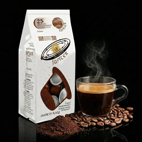 x25 Café Jupiter Fort Capsule Compatible Machine à Café Nespresso®