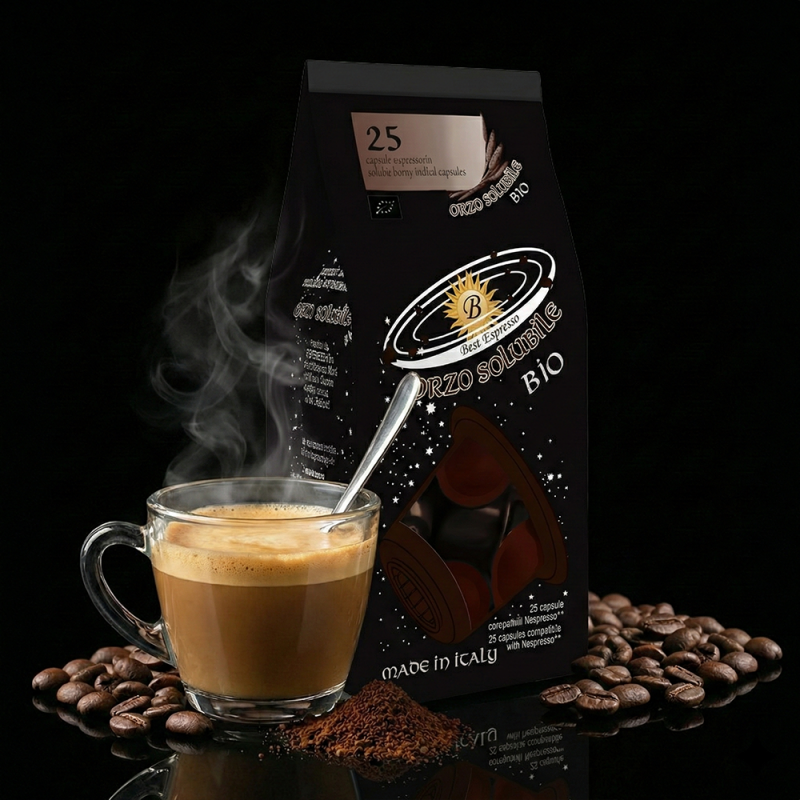 x25 Café Orzo Bio Capsules Compatibles avec Nespresso®