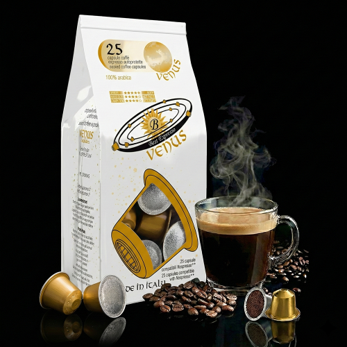 x25 Capsules Café 100% Arabica Compatible Nespresso® Doux et Savoureux