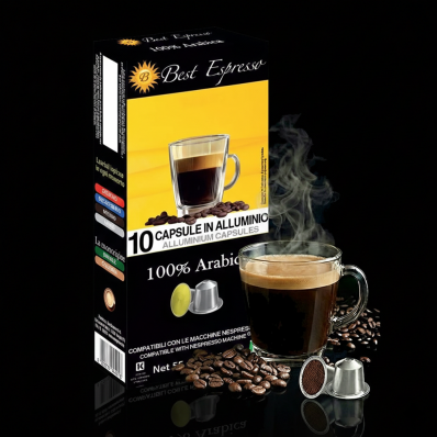 x10 Capsules Café 100% Arabica Compatible Nespresso® Goût Intense