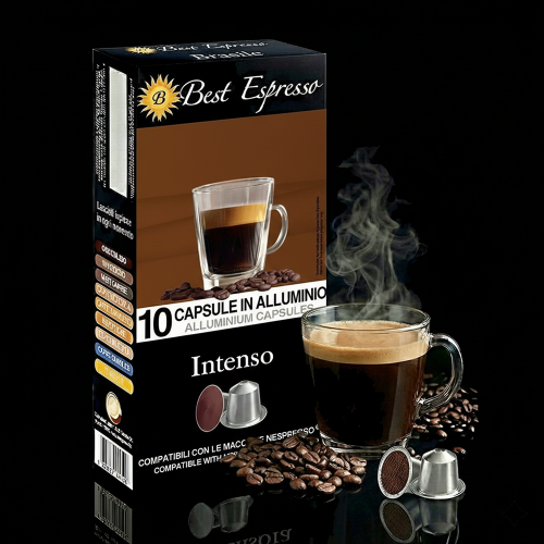 x10 Café Intenso Capsule Compatible Nespresso® Goût intense