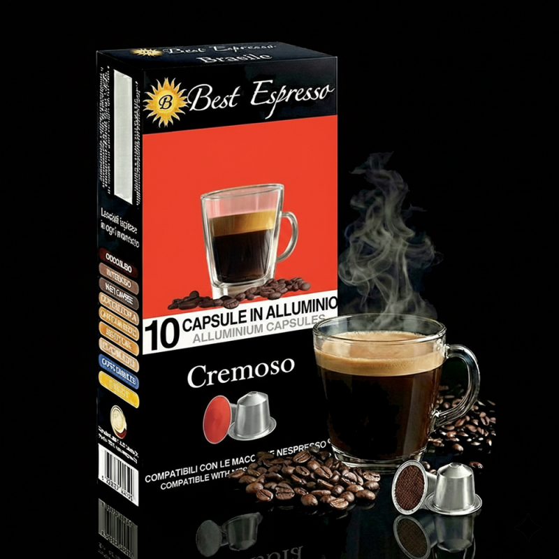 x10 Café Cremoso Compatibles Nespresso® Café intense et Crémeux