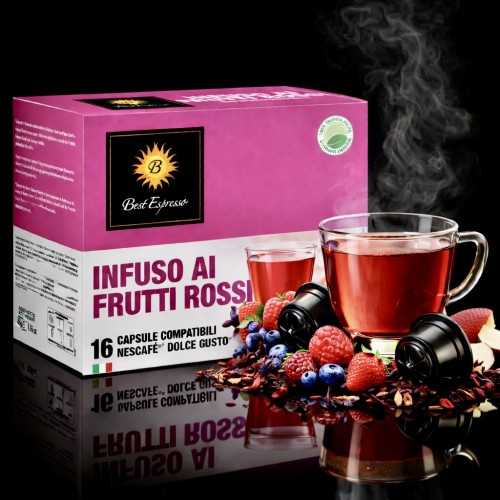 Infusion Fruits Rouges Compatibles Machine à Café Dolce Gusto
