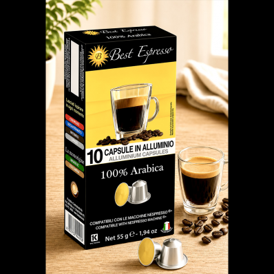 x10 Capsules Café 100% Arabica Compatible Nespresso® Goût Intense