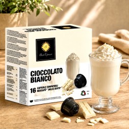 x16 Chocolat Blanc Capsules Compatibles Dolce Gusto® Gourmand et Onctueux