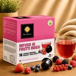x16 Infusion Fruits Rouges Compatibles Machine à Café Dolce Gusto®