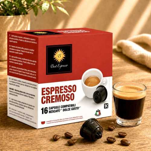x16 Capsules Café Cremoso Compatibles avec Dolce Gusto® Café Intense