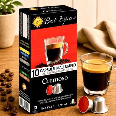 x10 Café Cremoso Compatibles Nespresso® Café intense et Crémeux