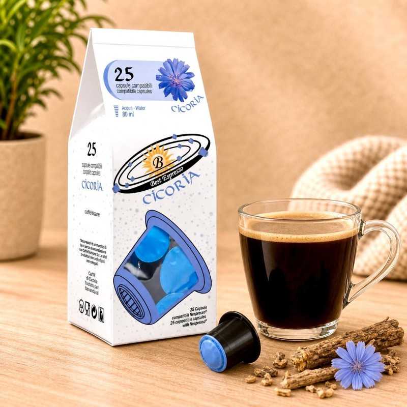 x25 Chicorée Capsules Compatibles Nespresso® Sans Caféine