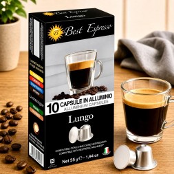 x10 Café Lungo Capsule Compatible Nespresso® Arôme Intense