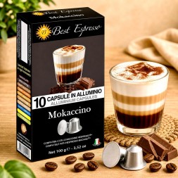 x10 Mokaccino Café Chocolat Lait Compatible avec Nespresso®