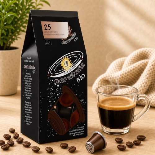 x25 Café Orzo Bio Capsules Compatibles avec Nespresso®