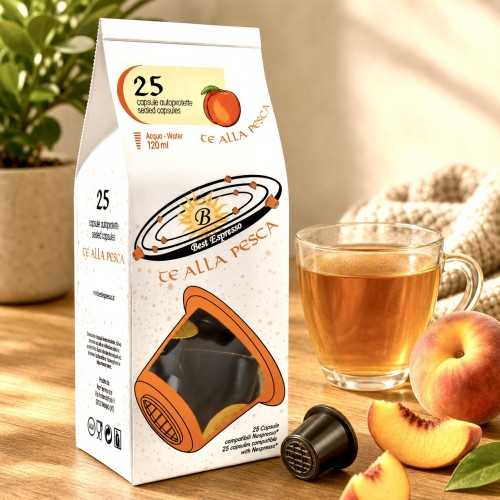 x25 Thé Goût Pêche Compatible Nespresso®