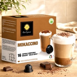 x16 Mokaccino Capsule Compatible avec Dolce Gusto® Goût intense