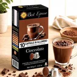 x10 Nespresso Schokoladenkapseln Kompatibel® mit Intense Choco