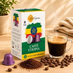 Ethiopien Capsules Compatibles Machiné à Café Nespresso® x16