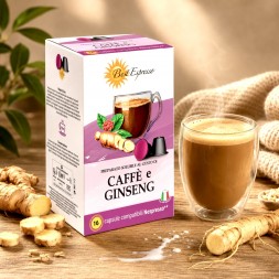 x16 Café Ginseng Compatibles Nespresso® Café revitalisant et délicieux