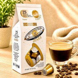x25 Capsules Café 100% Arabica Compatible Nespresso® Doux et Savoureux