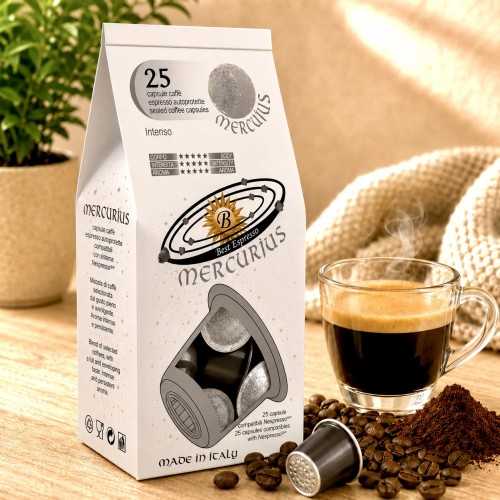 x25 Café Mercure Fort et Intense compatible avec Nespresso®
