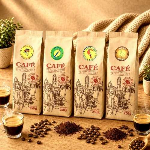 PACK 1Kg CAFES GRAND CRU GRAINS 250gx4
