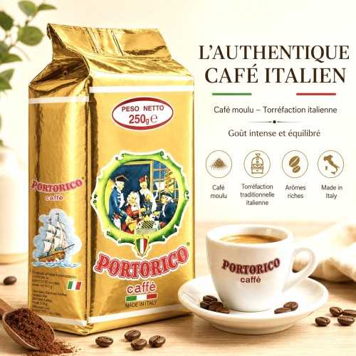 250g oro Portorico Café Moulu