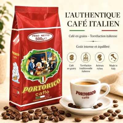 Café Grain Portorico (Rouge) 500g