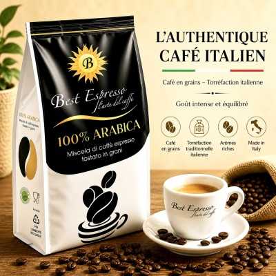 1kg 100% Arabica Best Espresso Café Grain
