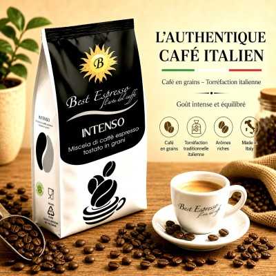1kg Café Intenso en Grains Best Espresso 1kg : l'intensité italienne