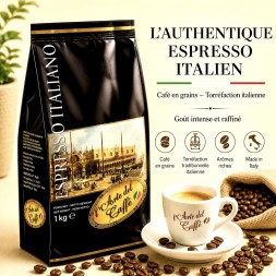 Café Grain Espresso italiano (Noir) Marzotto 1kg
