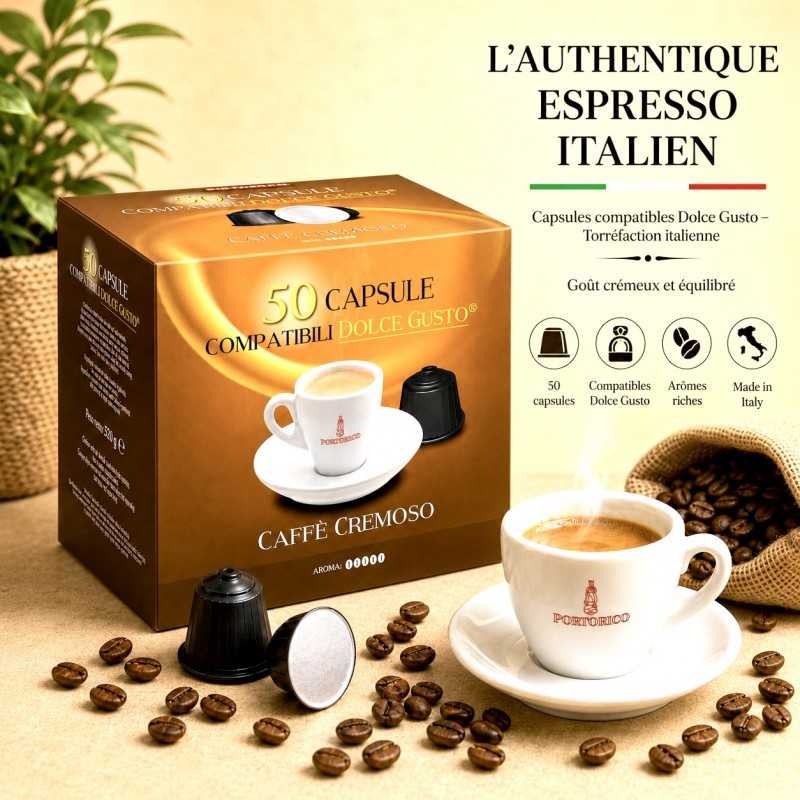 Cremoso x50Capsules Compatibles Dolce Gusto